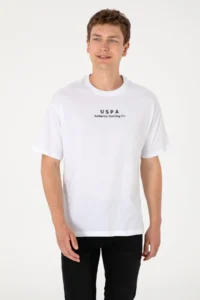 US Polo Assn. Men comfort Fit Crew Neck White T-Shirt - Image 3