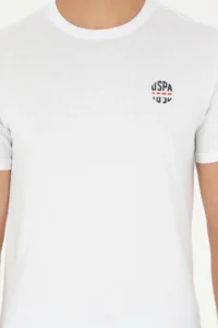 US Polo Assn. Men Regular Fit Crew Neck White T-Shirt - Image 6