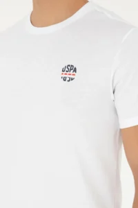 US Polo Assn. Men Regular Fit Crew Neck White T-Shirt - Image 7