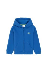 US Polo Assn. Boys' Zippered Cobalt Fleece Hooded Sweatshirt - Image 4