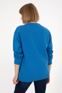 US Polo Assn. Men Crew Neck Cobalt Basic Fleece Sweatshirt - Image 5