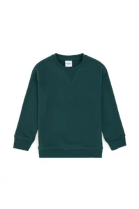US Polo Assn. Boys' Dark Green Basic Crew Neck Sweatshirt - Image 3