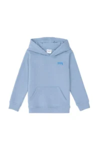 US Polo Assn. Boys' Light Blue Basic Hooded Sweatshirt