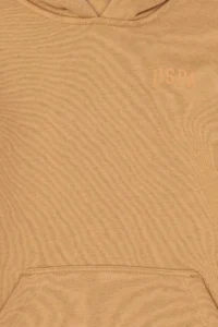 US Polo Assn. Boys' Camel Basic Hooded Sweatshirt - Image 5
