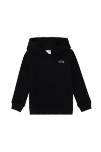 US Polo Assn. Boys' Black Basic Hooded Sweatshirt - Image 3