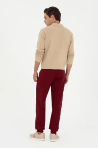 US Polo Assn. Men Burgundy Sweatpants - Image 4