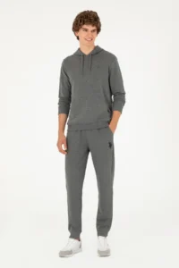 US Polo Assn. Men Anthracite Melanj Sweatpants - Image 3