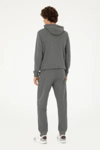 US Polo Assn. Men Anthracite Melanj Sweatpants - Image 4