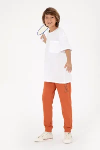 US Polo Assn. Boys' White Crew Neck T-Shirt - Image 2