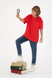 US Polo Assn. Boys' Red Crew Neck T-Shirt - Image 2