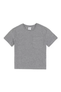 US Polo Assn. Boys' Gray Melanj Crew Neck T-Shirt - Image 3