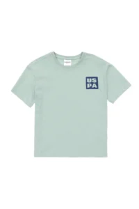 US Polo Assn. Boys' Water Green Oversized Crew Neck T-Shirt - Image 3