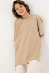 US Polo Assn. Boys' Sand comfort Basic Crew Neck T-Shirt - Image 2