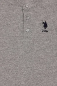 US Polo Assn. Boys' Gray Melanj Basic T-Shirt - Image 5