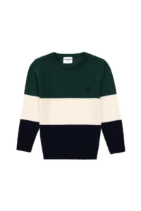 US Polo Assn. Boys' Dark Green Crew Neck Sweater - Image 3