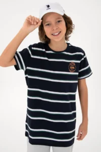 US Polo Assn. Boys' Navy Blue Basic T-Shirt