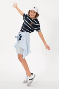 US Polo Assn. Boys' Navy Blue Basic T-Shirt - Image 2