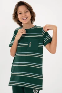 US Polo Assn. Boys' Dark Green Basic T-Shirt