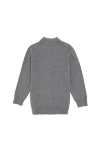 US Polo Assn. Boys' Gray Melanj Knitwear Cardigan - Image 4