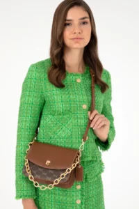 Pierre Cardin Tan Crossbody Bag