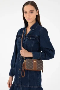 Pierre Cardin Tan Crossbody Bag