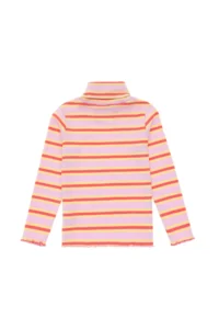 US Polo Assn. Girls' Pink Turtleneck Sweatshirt - Image 4