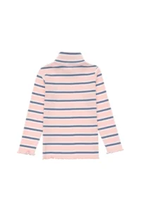 US Polo Assn. Girls' Dusty Pink Turtleneck Sweatshirt - Image 4