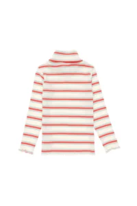 US Polo Assn. Girls' Cream Turtleneck Sweatshirt - Image 4