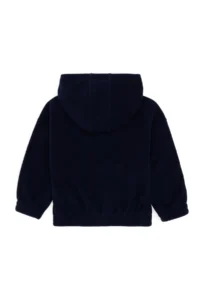 US Polo Assn. Girls' Navy Blue Half Zippered Fleece Sweatshirt - Image 4