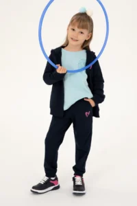 US Polo Assn. Girls' Navy Blue Sweatpants - Image 2