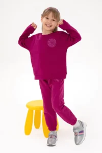 US Polo Assn. Girls' Fuchsia Sweatpants - Image 2