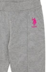 US Polo Assn. Girls' Gray Melanj Leggings - Image 6