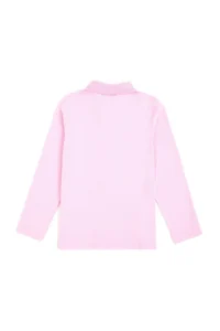 US Polo Assn. Girls' Pink Polo Shirt Collar Basic Sweatshirt - Image 5