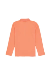 US Polo Assn. Girls' Salmon Polo Shirt Collar Basic Sweatshirt - Image 4