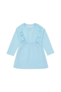 US Polo Assn. Girls' Aqua Green Knitting Dress - Image 3