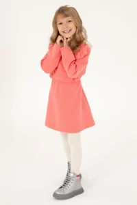 US Polo Assn. Girls' Pomegranate Knitting Dress - Image 2