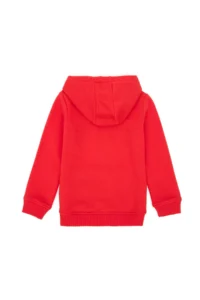 US Polo Assn. Girls' Red Hooded Basic Sweatshirt - Image 2