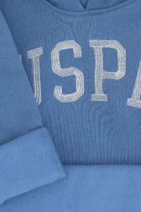 US Polo Assn. Girls' Dark Blue Hooded Basic Sweatshirt - Image 6