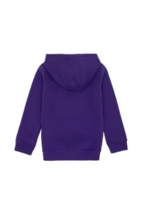 US Polo Assn. Girls' Purple Hooded Basic Sweatshirt - Image 2