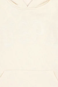 US Polo Assn. Girls' Cream Hooded Basic Sweatshirt - Image 6