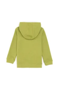 US Polo Assn. Girls' Pistachio Green Hooded Basic Sweatshirt - Image 2