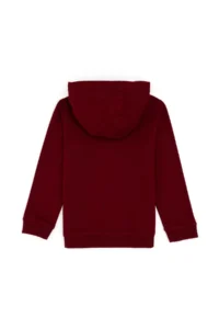 US Polo Assn. Girls' Burgundy Zippered Basic Sweatshirt - Image 4