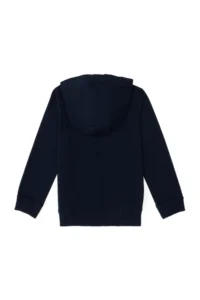 US Polo Assn. Girls' Navy Blue Zippered Basic Sweatshirt - Image 4