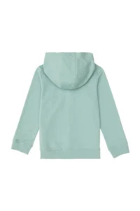 US Polo Assn. Girls' Aqua Green Zippered Basic Sweatshirt - Image 4