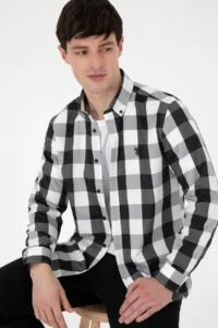 US Polo Assn. Men Black Long Sleeve Shirt - Image 3