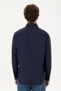 US Polo Assn. Men Navy Blue Long Sleeve Shirt - Image 5