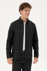 US Polo Assn. Men Black Long Sleeve Shirt