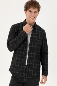 US Polo Assn. Men Black Long Sleeve Shirt - Image 3