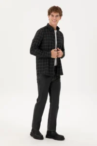 US Polo Assn. Men Black Long Sleeve Shirt - Image 4
