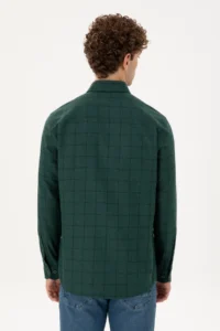 US Polo Assn. Men Dark Green Long Sleeve Shirt - Image 5